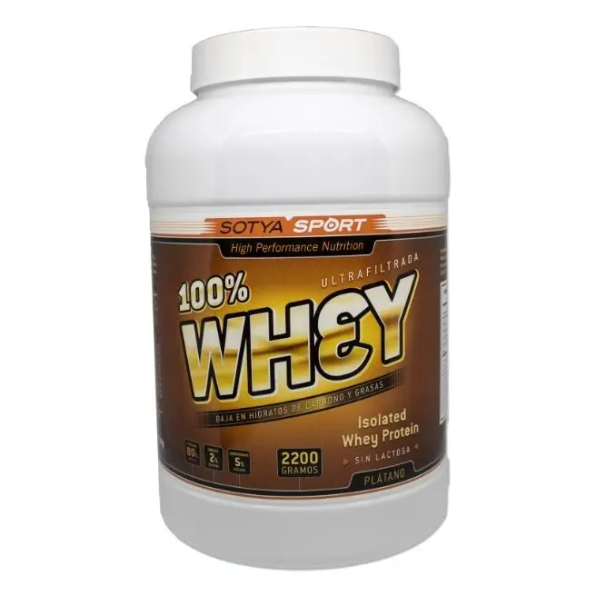 100% WHEY PLATANO/ YOGURT 2,2 kgrs.