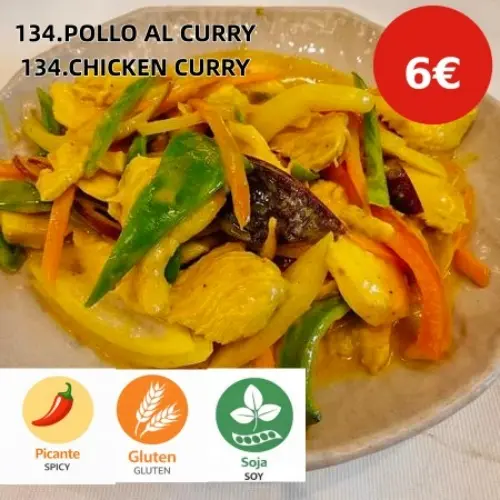 134.POLLO AL CURRY