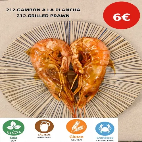 212.GAMBON A LA PLANCHA