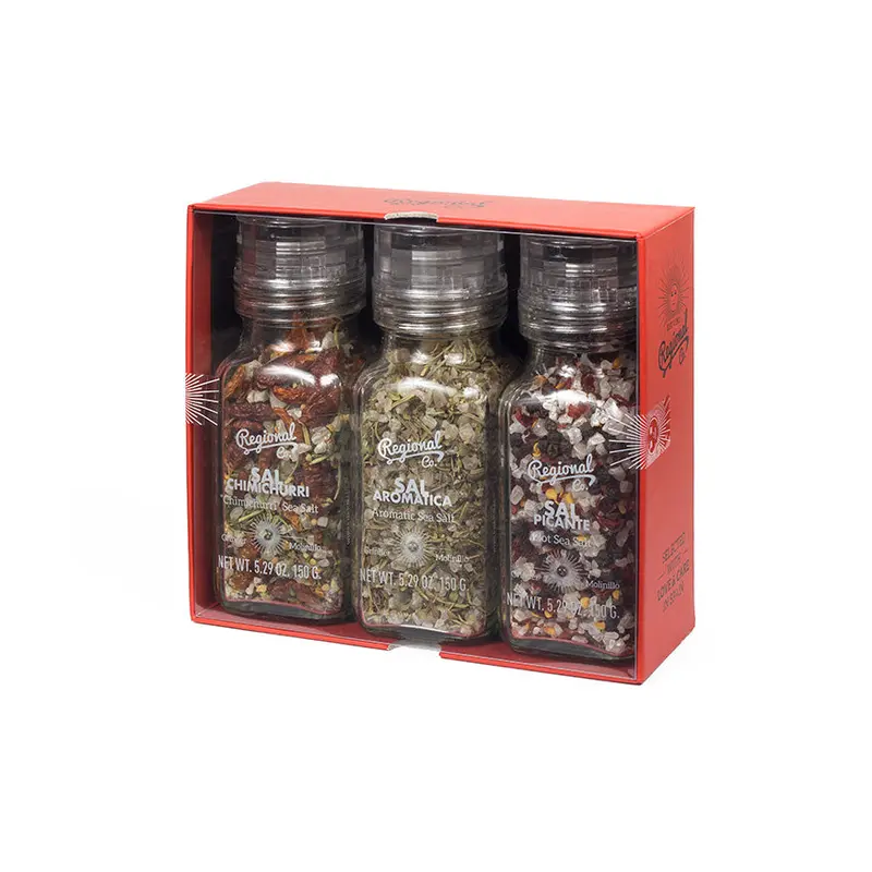 3 Molinillos De Sales Y Hierbas En Gift Pack 0,420 kg