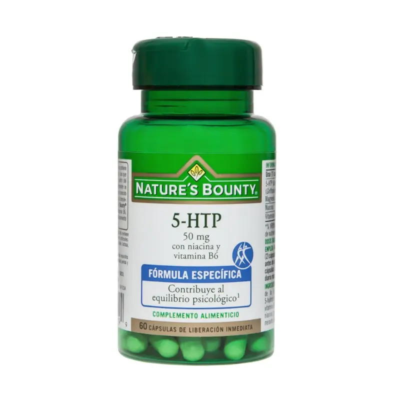5 HTP 50 mg CON NIACINA Y VITAMINA B6 60 Caps