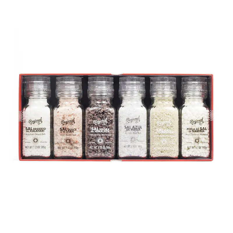 6 Molinillos De Sales Del Mundo En Gift Pack 1,16kg