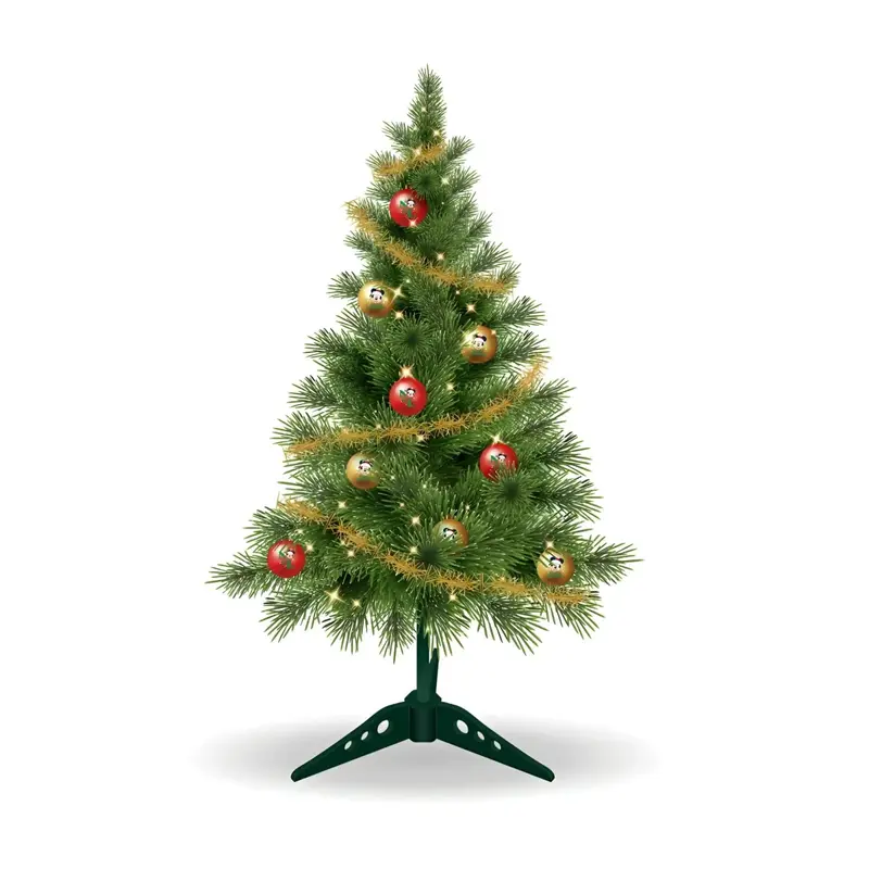 Árbol de navidad de mesa con adornos y luces MICKEY MOUSE DISNEY 60CM