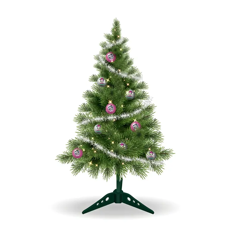 Árbol de navidad de mesa con adornos y luces MINNIE MOUSE DISNEY 60CM
