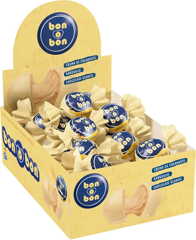 Arcor bon o bon Bombón sabor chocolate BLANCO 30u (450g)