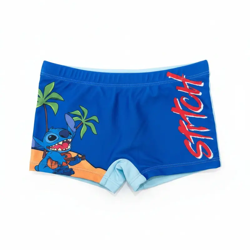 Bañador bóxer Stitch azul oscuro talla 3/4 años