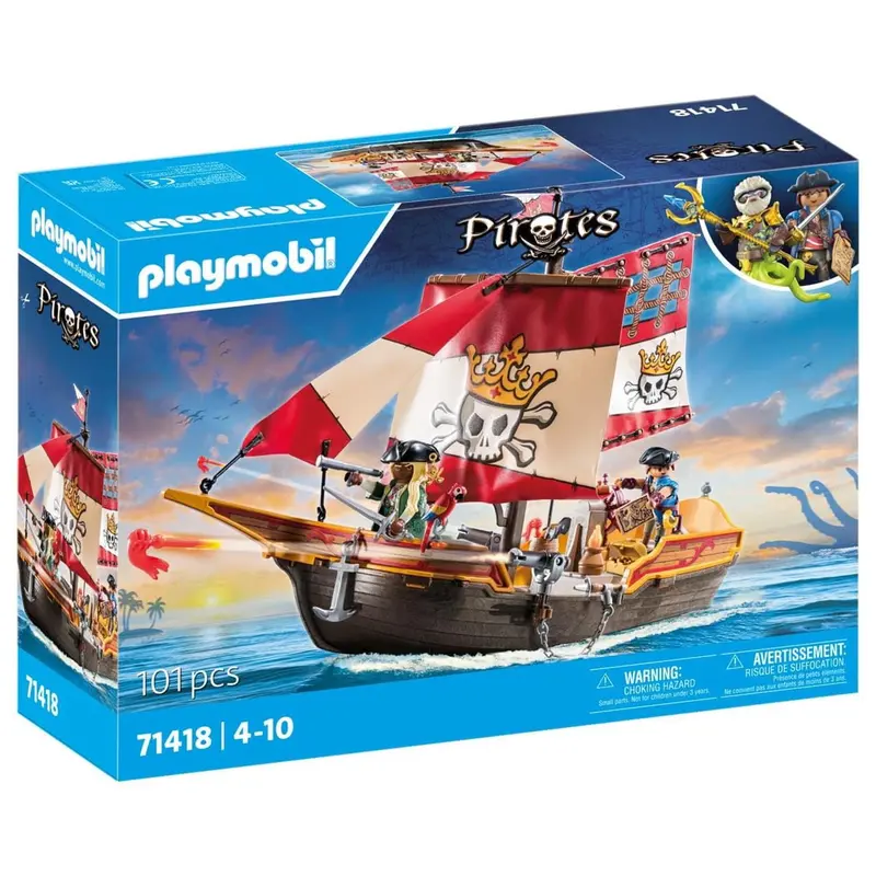 Barco pirata de Playmobil Pirates 71418