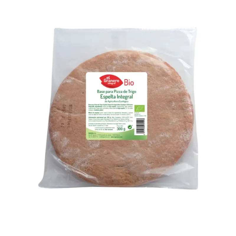 BASES DE TRIGO ESPELTA INTEGRAL PARA PIZZA BIO 2 U
