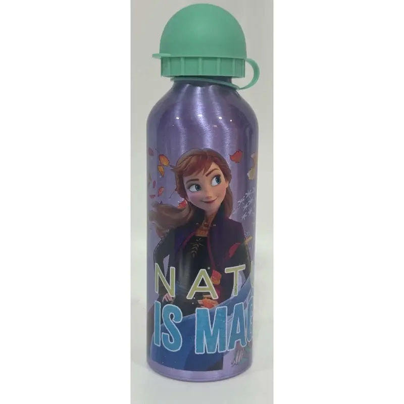 Botella agua aluminio 500ml Frozen Lila
