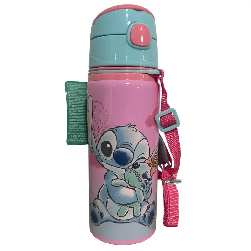 Botella Cantimplora con asa 600ml STITCH