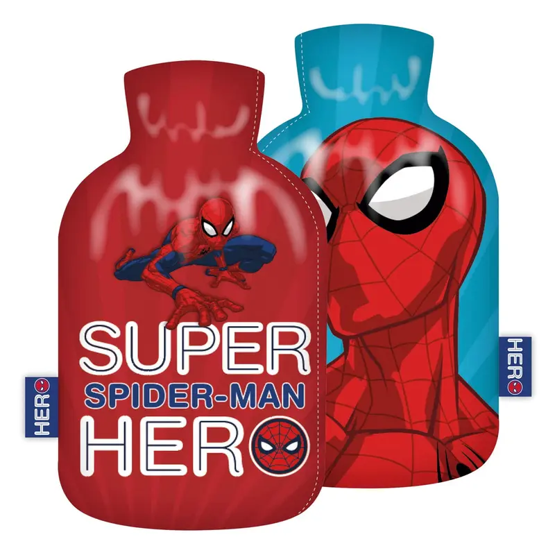 Botella de agua caliente con funda Spiderman 1,5 litros