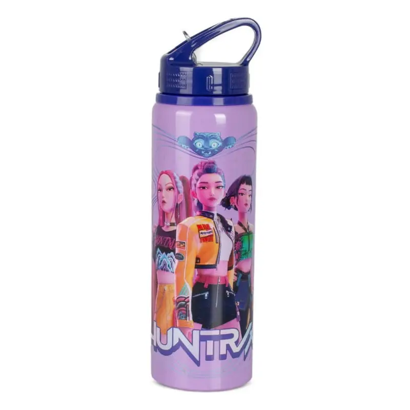 Botella deportiva de aluminio con pajita 750ML K-POP Demon Hunter