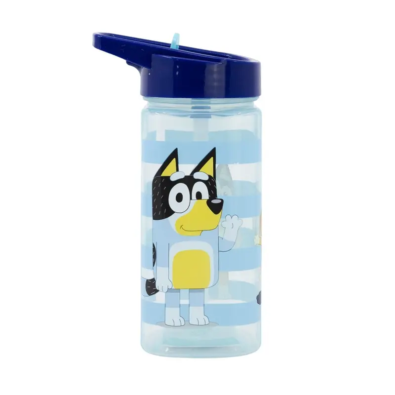 Botella square 510ml Bluey con pajita