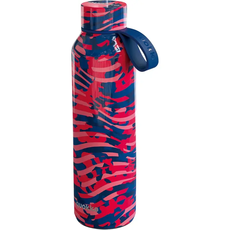 Botella térmica QUOKKA SOLID CLASH COLGADOR STRAP 630ML acero inoxidable boca ancha