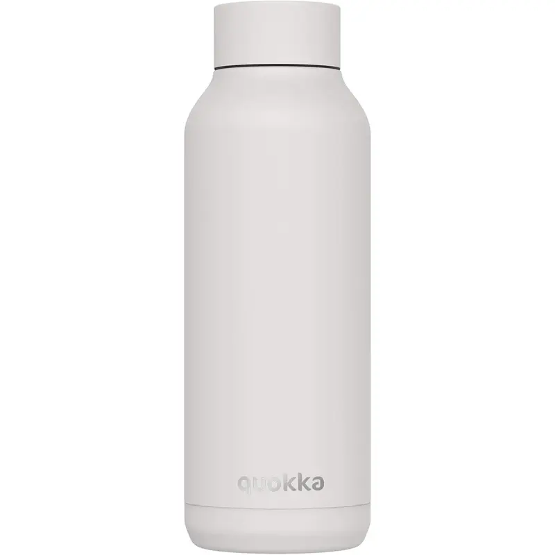 Botella térmica QUOKKA SOLID WHITE 510ml acero inoxidable boca ancha