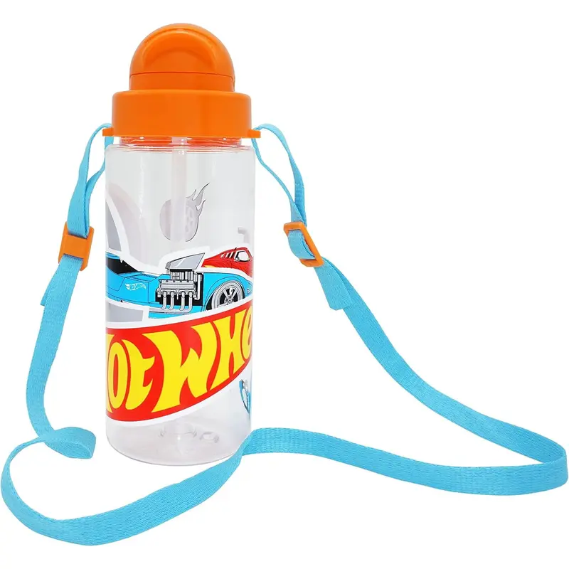 Botella tritan con asa HOTWHEELS 500ML