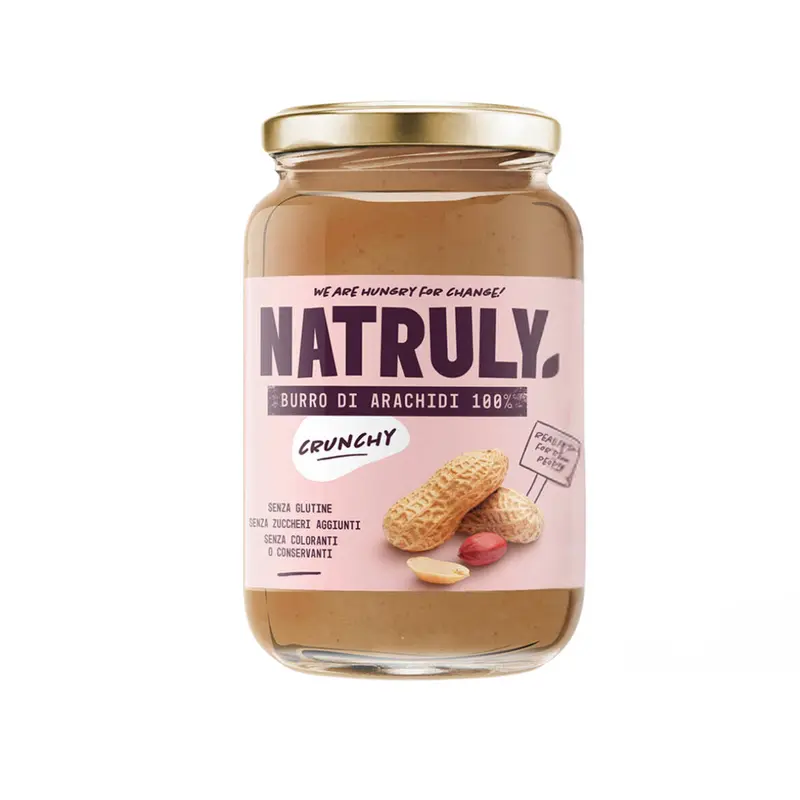 BURRO DI ARACHIDI CRUNCHY 100% 500GR