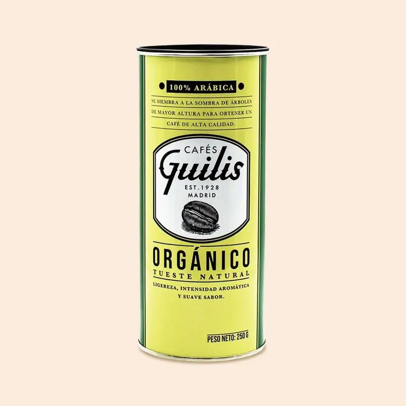 Café Blend Orgánico Arábica Natural Lata 250 gr grano