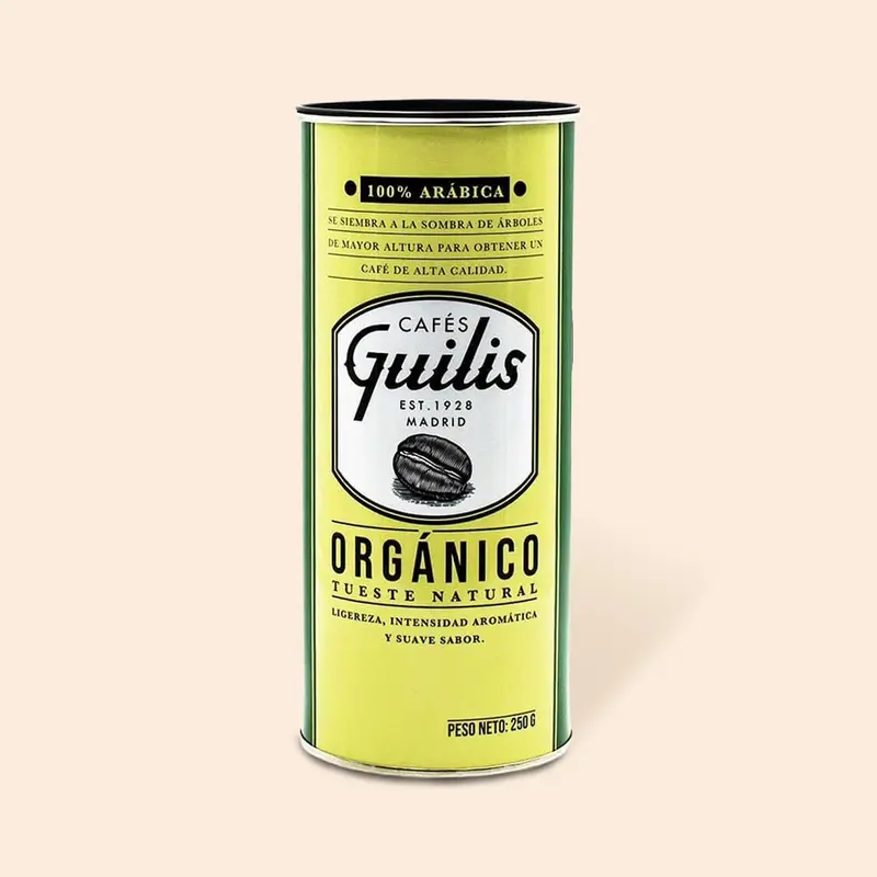 Café Blend Orgánico Arábica Natural Lata 250 gr Molido