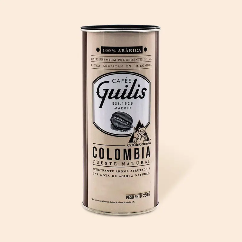 Café de Colombia Finca Mocatán Arábica Natural Lata 250 gr Molido
