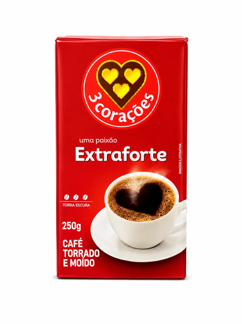 Café Extra fuerte 3 corações 250g.
