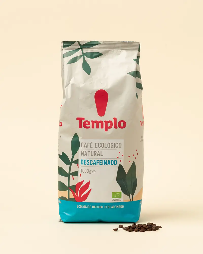 Café grano gran selección ecológico natural descafeinado 1kg