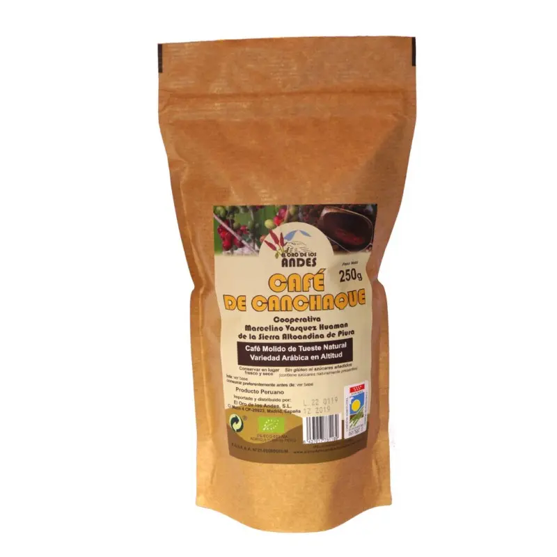 CAFE MOLIDO DE TUESTE NATURAL 250