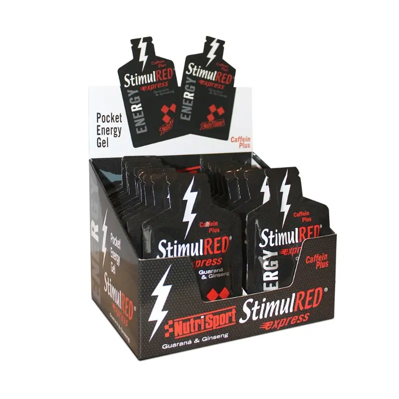 CAJA STIMULRED EXPR GEL GUARANA Y GINSENG 24UDS
