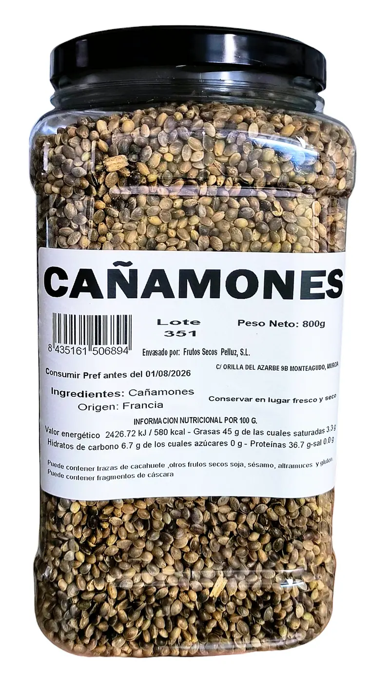 Cañamones 800 gr – Semillas Naturales de Cáñamo