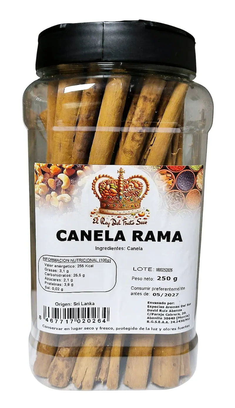 Canela en Rama Ceylán 250 gr