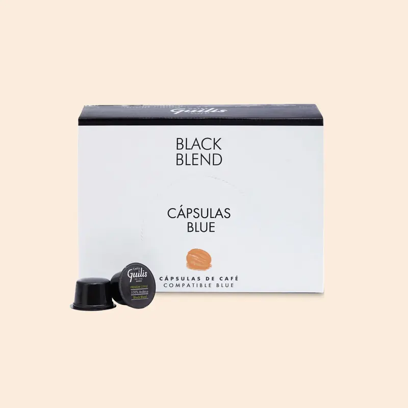 Cápsulas de Café Blue Black Blend 100% Arábica 96 uds