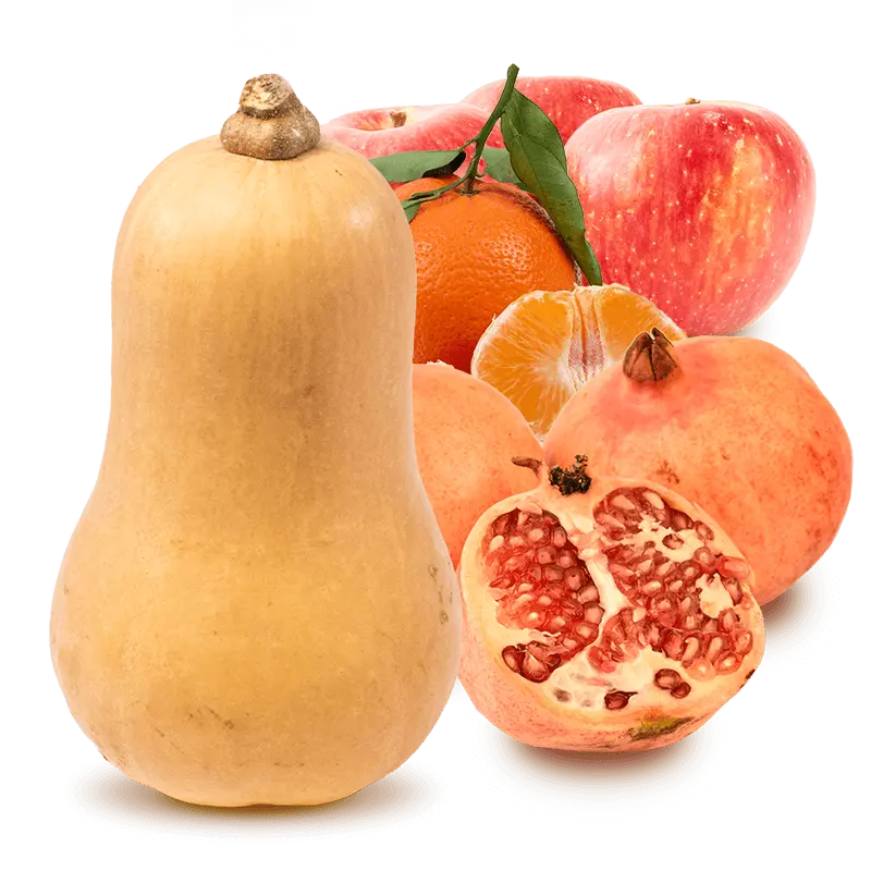 Cesta Calabaza, Manzana, Granada y Mandarina