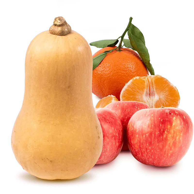 Cesta Calabaza, Manzanas y Mandarinas