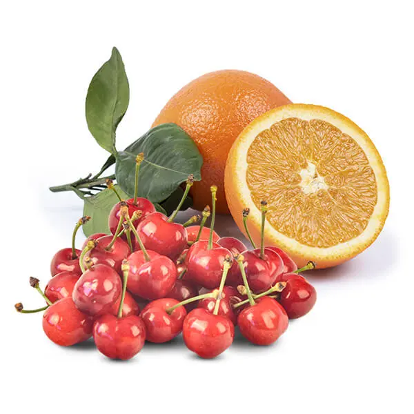 Cesta Cerezas y Naranjas de Zumo
