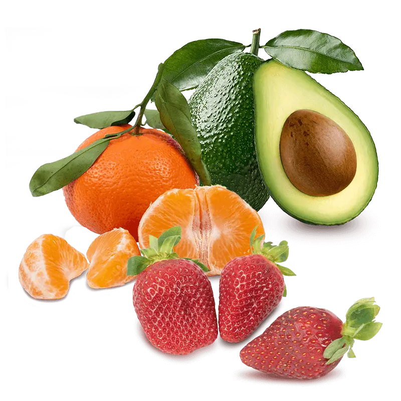 Cesta Fresón, Mandarinas y Aguacates