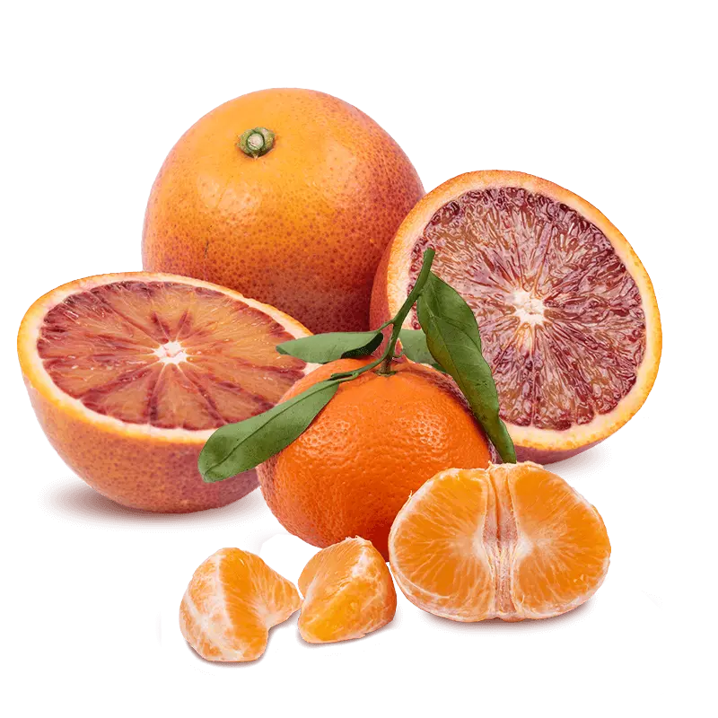 Cesta Mandarina y Naranjas Sanguinas