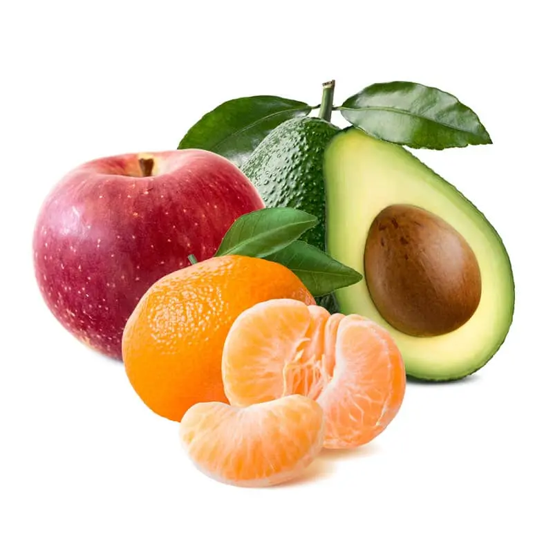 Cesta Mandarinas, Manzanas y Aguacates
