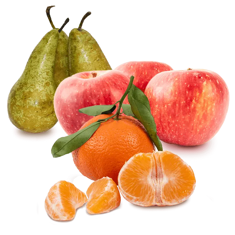 Cesta Mandarinas, Peras y Manzanas