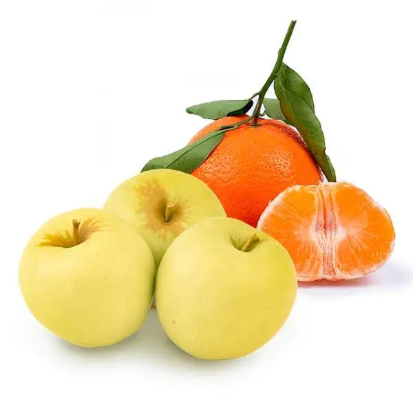 Cesta Mandarinas y Manzanas Golden