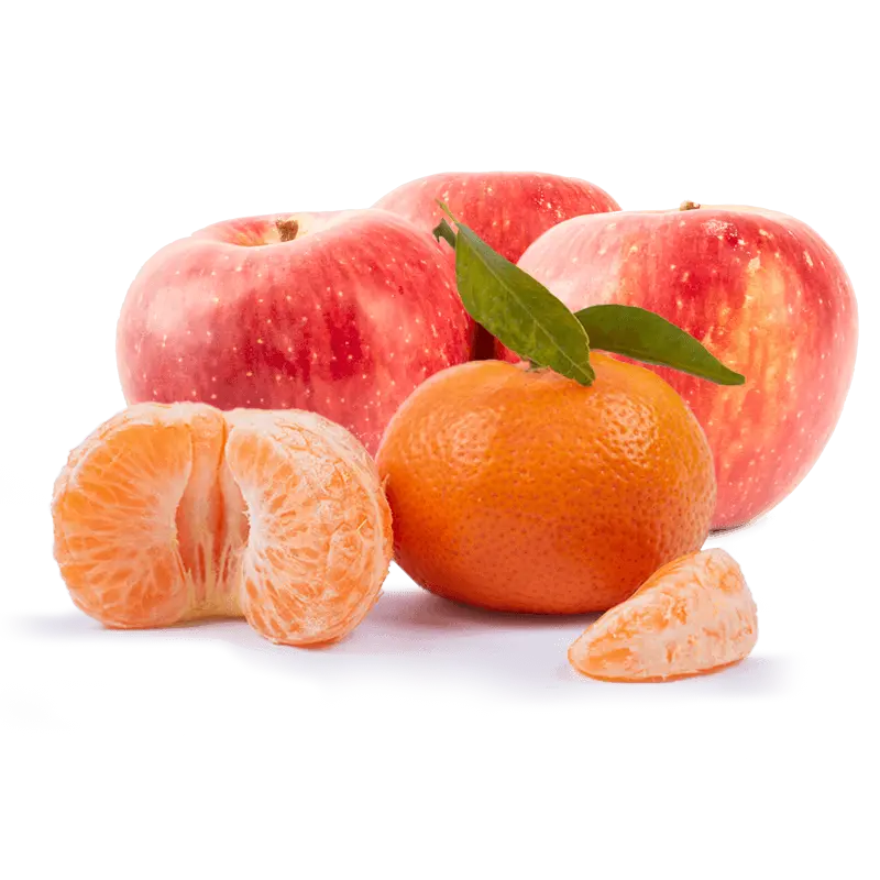 Cesta Mandarinas y Manzanas