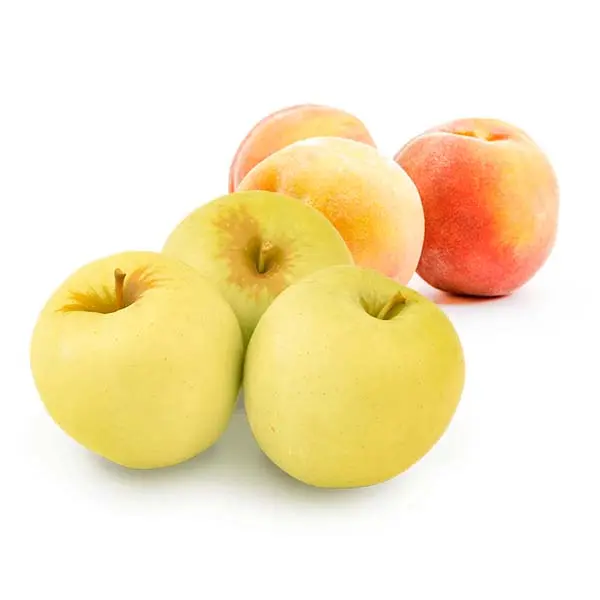 Cesta Manzanas Golden y Melocotón