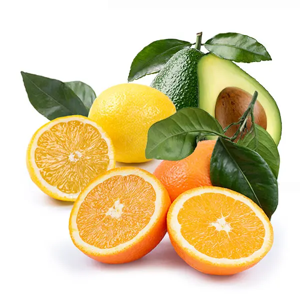 Cesta Naranjas de Mesa, Aguacates y Limones