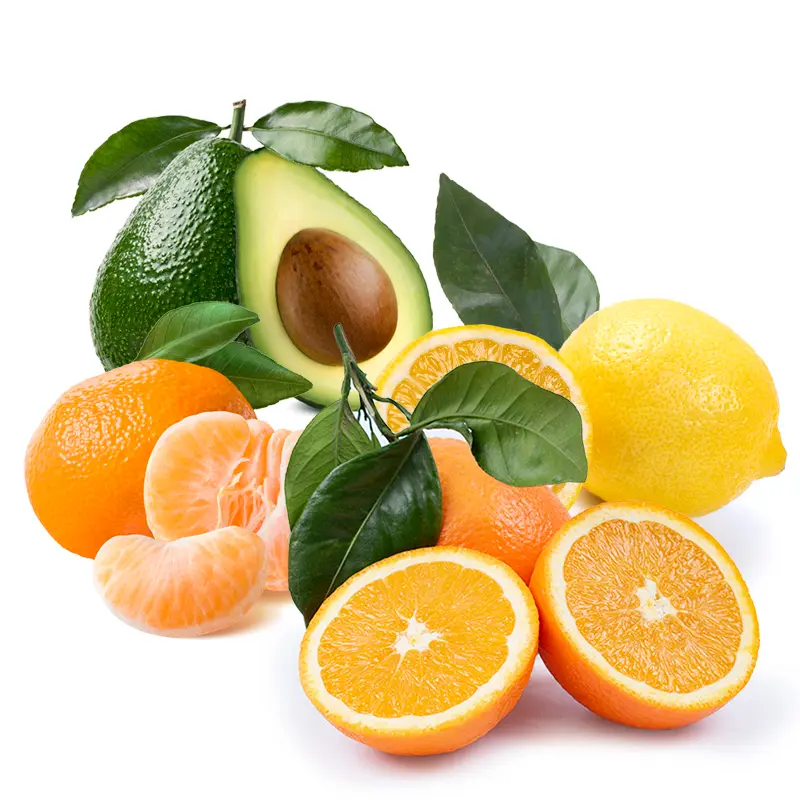 Cesta Naranjas de Mesa, Mandarinas, Aguacates y Limones