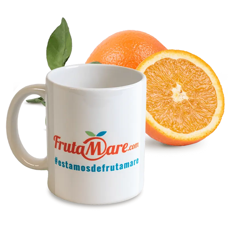 Cesta Naranjas y Taza
