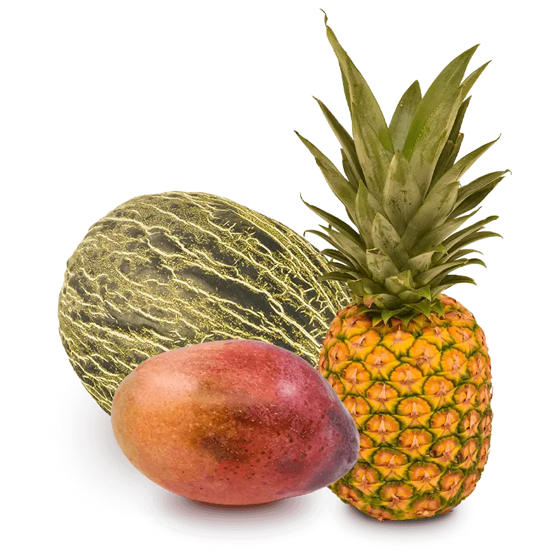 Cesta Piña, Melón y Mango