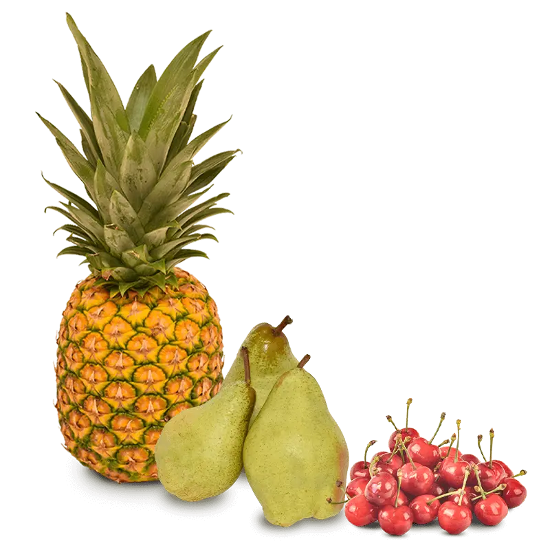 Cesta Piña, Peras y Cerezas