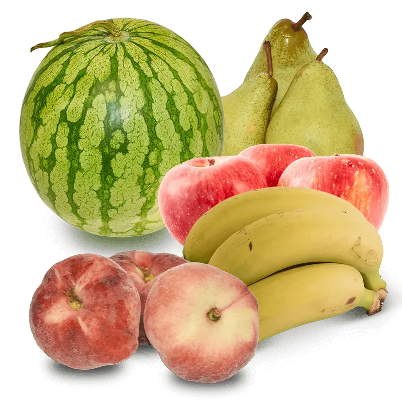 Cesta Sandía, Manzanas, Peras Condesa, Plátanos y Paraguayos