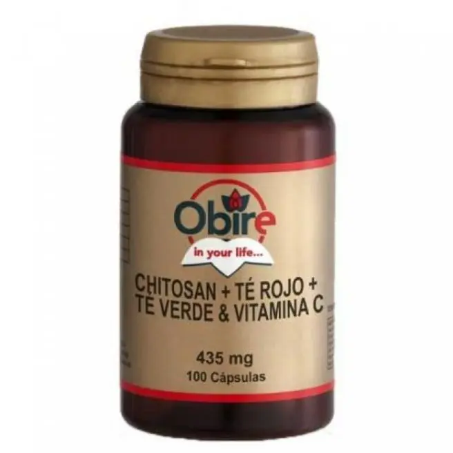 CHITOSAN+TE ROJO+ TE VERDE+C 100 Caps