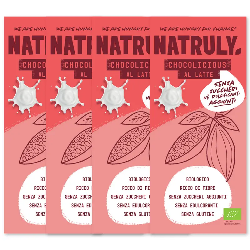 Chocolicious al Latte BIO Pack | 4 X 85g