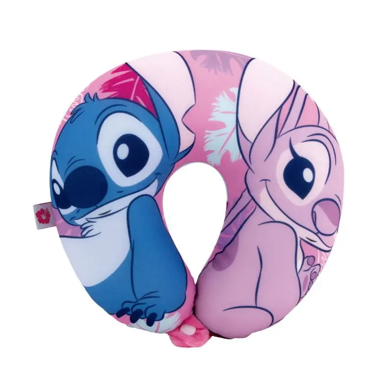 Cojín de Stitch y Angel Disney para el cuello 28x28x6cm